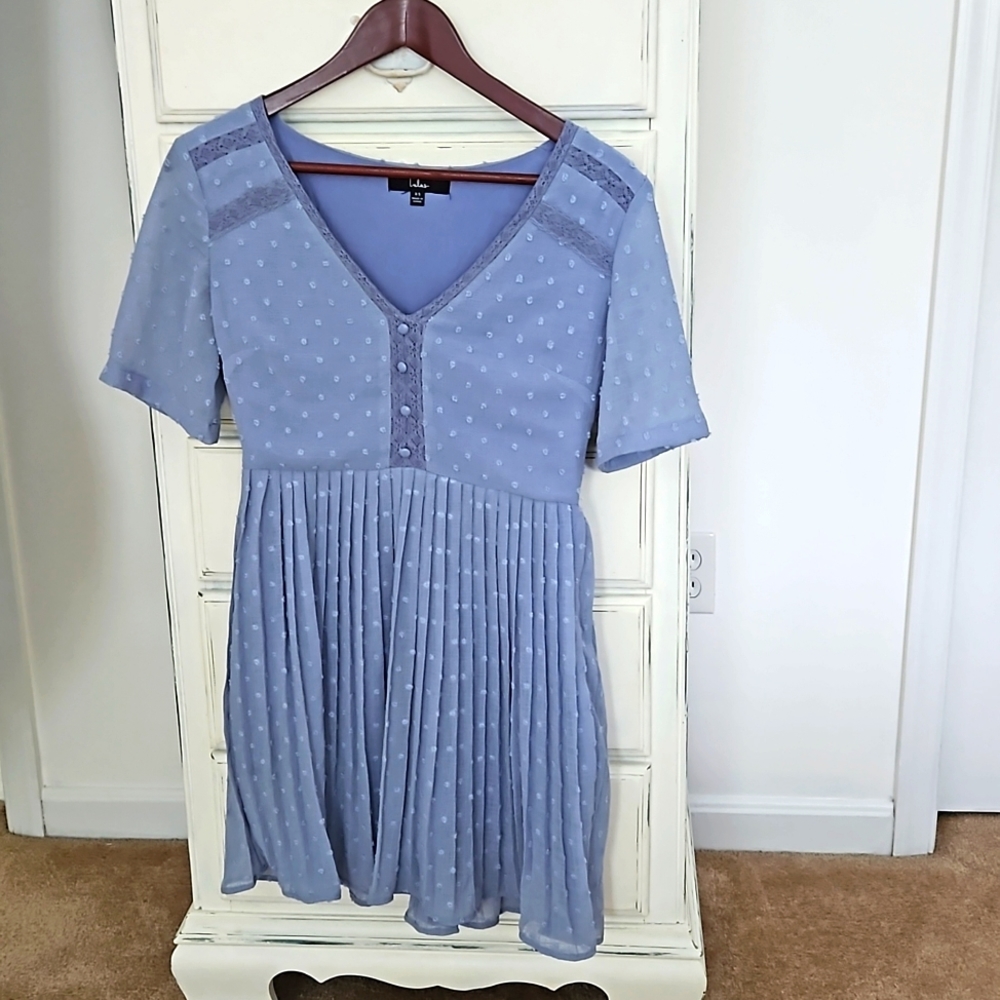 Baby blue dress